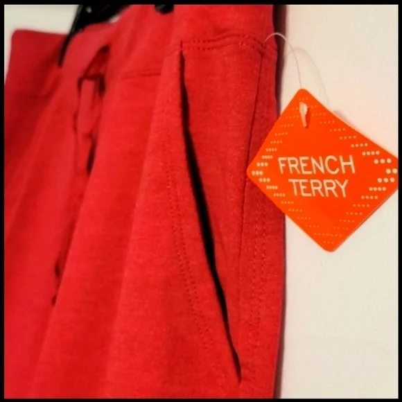 st John's Bay French Terry Capri Pants - Picture 10 of 10